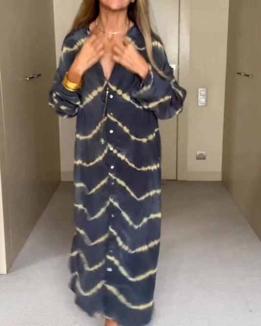 Ixchel™ | Gestreiftes Boho-Kleid