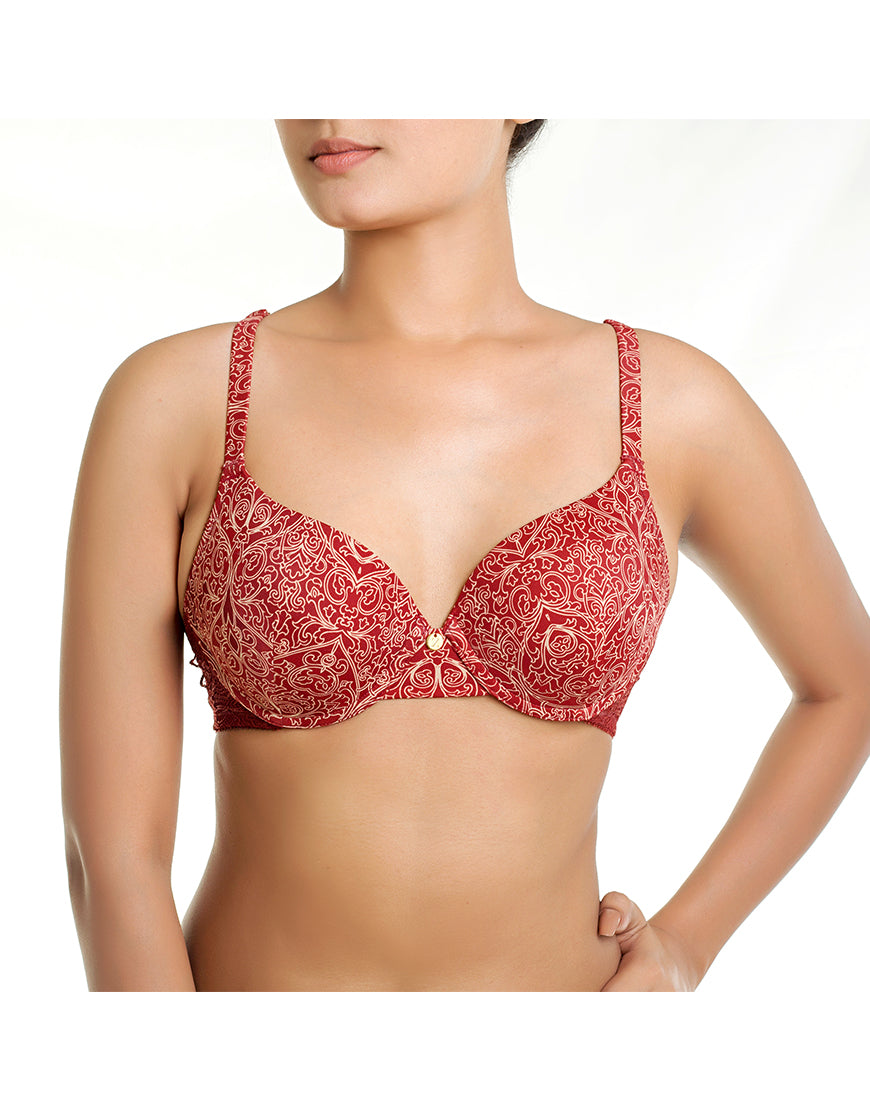 ZEN Serie Level 2 Push-up BH mit Bügel – Merlot
