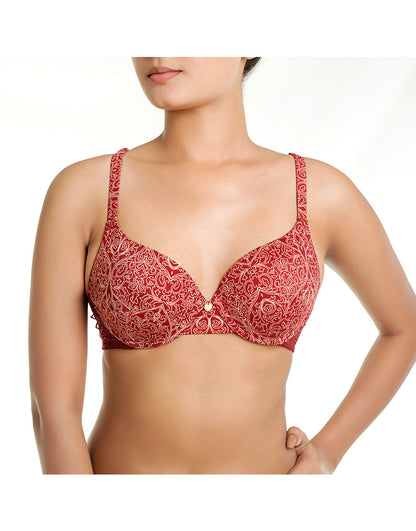 ZEN Serie Level 2 Push-up BH mit Bügel – Merlot