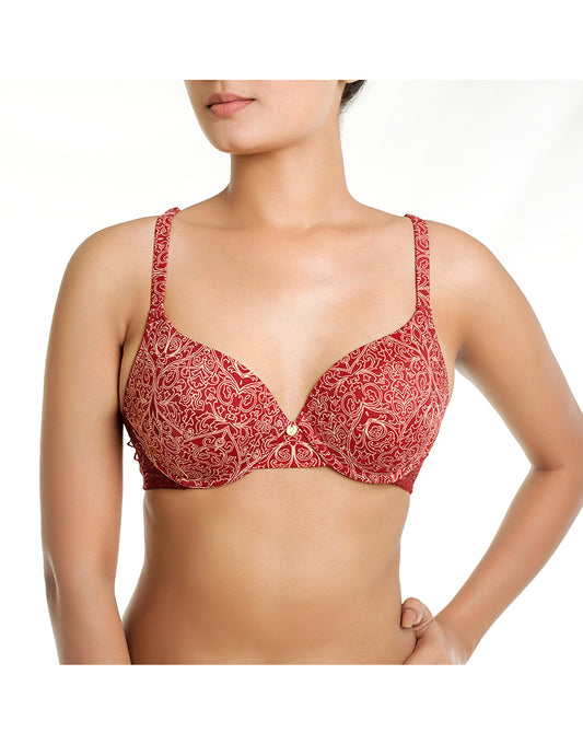 ZEN Serie Level 2 Push-up BH mit Bügel – Merlot