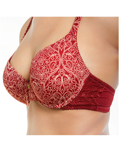 ZEN Serie Level 2 Push-up BH mit Bügel – Merlot