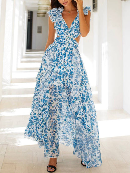 Rivqah™ | Romantisches Blumenkleid Maxi
