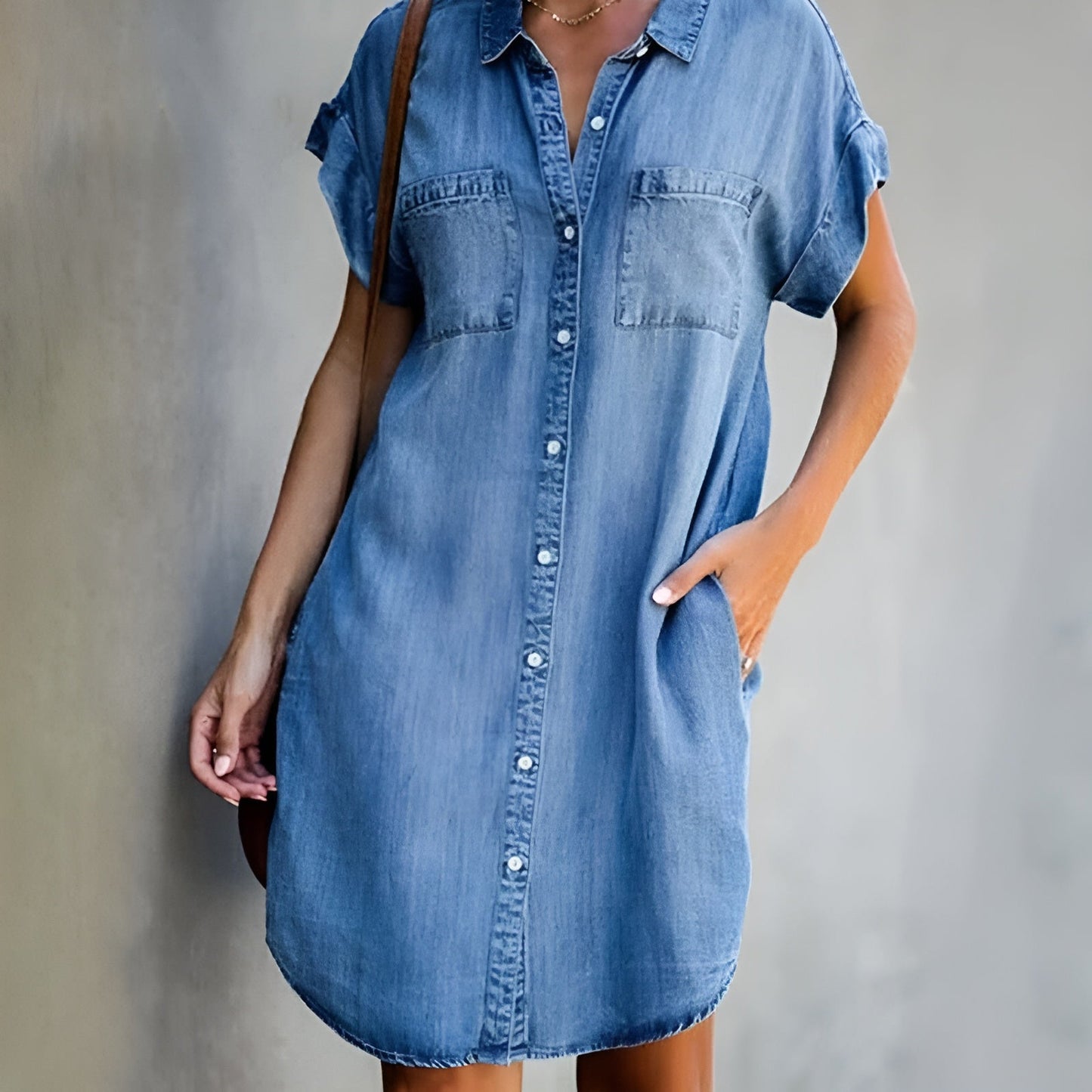 Oaklee™ | Lässiges Hemdblusenkleid