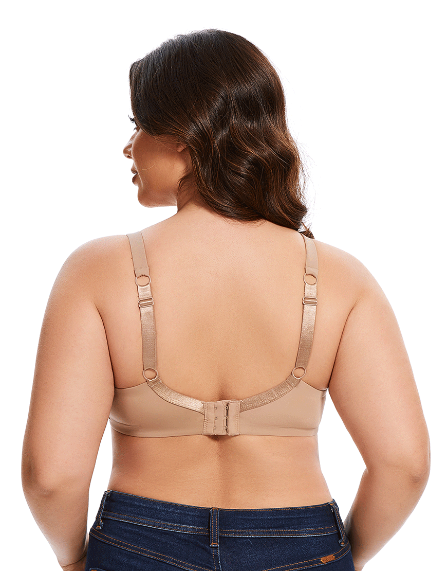 Losha Curvy Leicht gepolsterter T-Shirt BH – Beige