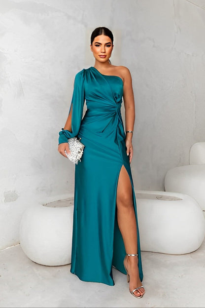 Wera™ | Elegantes Satinkleid