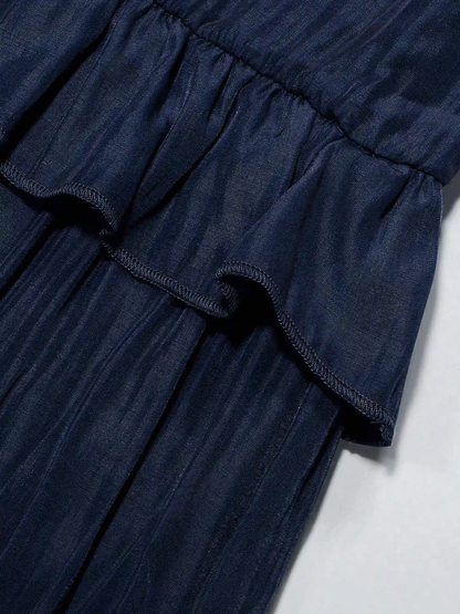 Vesa™ | Fließendes Kleid mit Rüschen