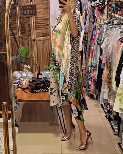 Sachiko™ | Kleid mit wildem Print
