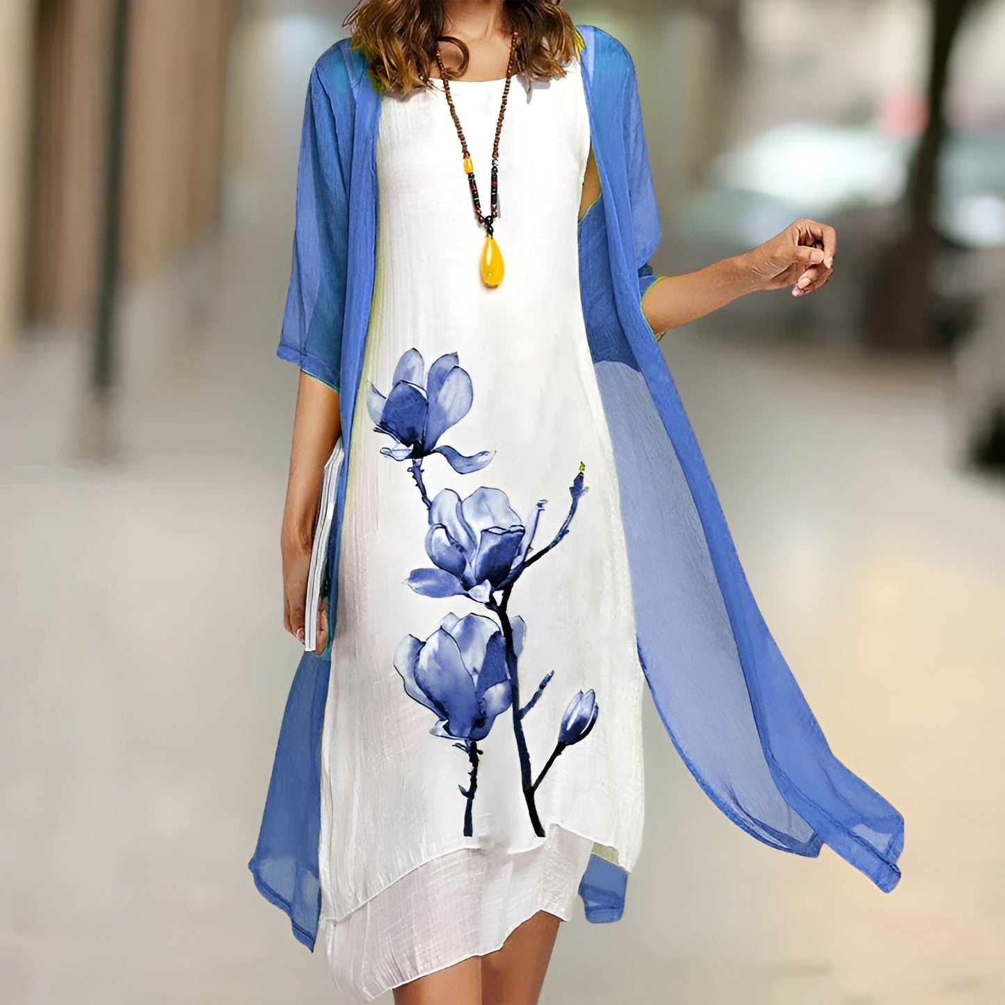 Nova™ | Elegantes Kleid & Cardigan Set