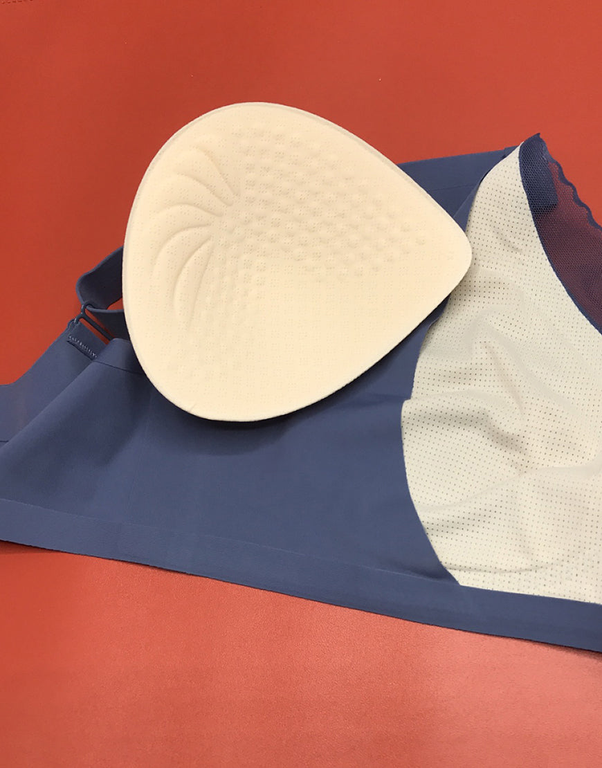 LOSHA Laser-Cut Superweicher BH mit breiten Trägern – Grau