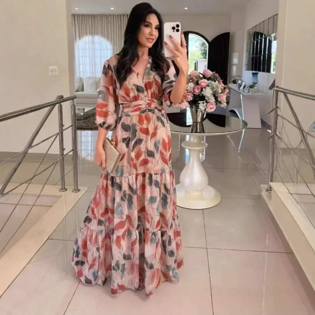 Elodie™ | Kleid Mit Gestreifter Eleganz