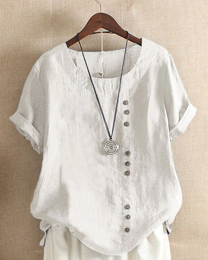 Noelle™ | Lässige Schlichte Bluse