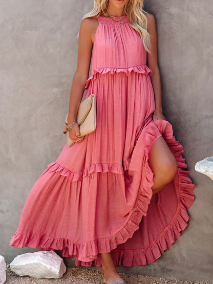 Vesa™ | Fließendes Kleid mit Rüschen