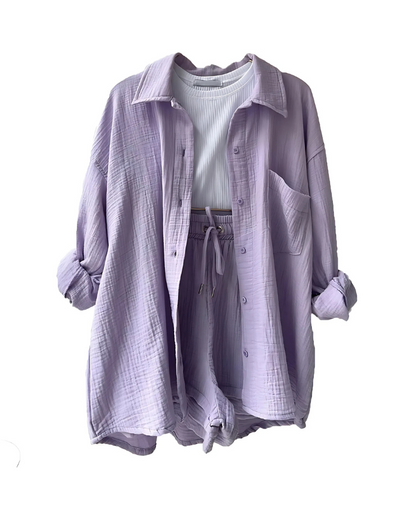 Elowen™ | Strukturierter Button Co-Ord Set