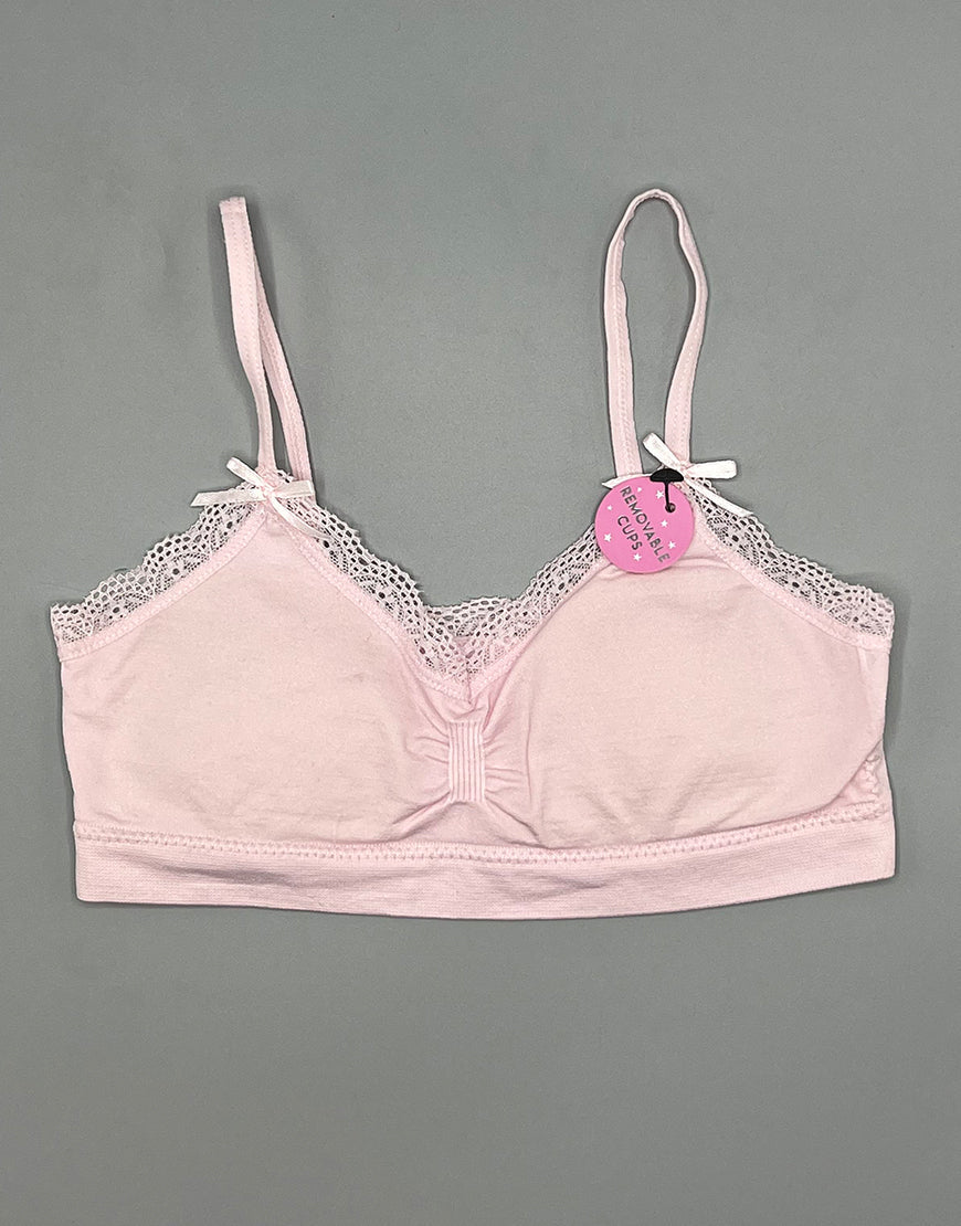 Teens Pack mit 3 Trainings-BHs mit herausnehmbaren Polstern – Cradle Pink