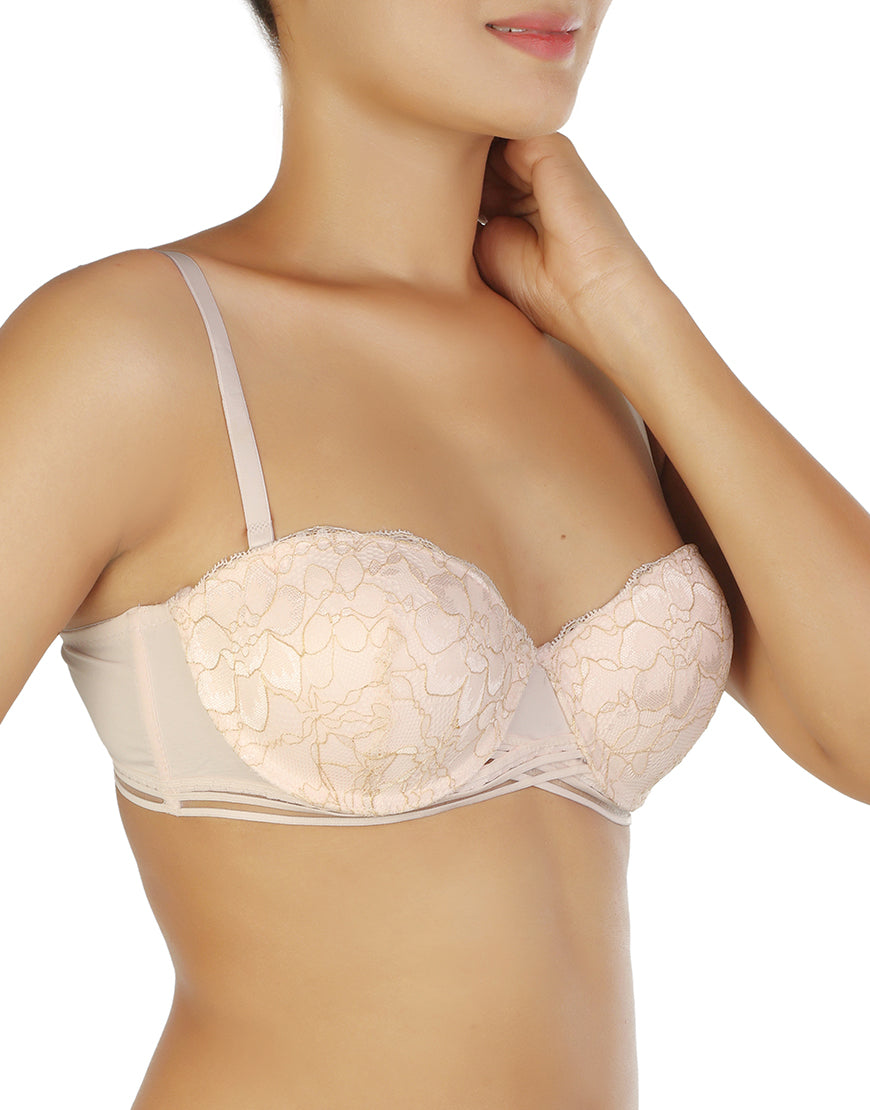 Elegantes Spitzen-Push-up-BH-Set, Cup Level 2 – Delicacy