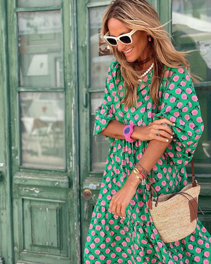 Natalie™ | Frisches Blumen-Saison Kleid