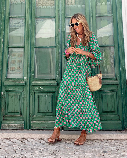 Natalie™ | Frisches Blumen-Saison Kleid