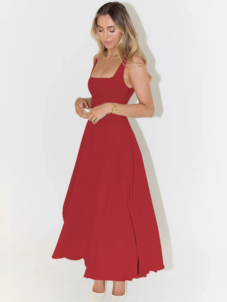 Lucinda™ | Kleid in purpurroter Eleganz