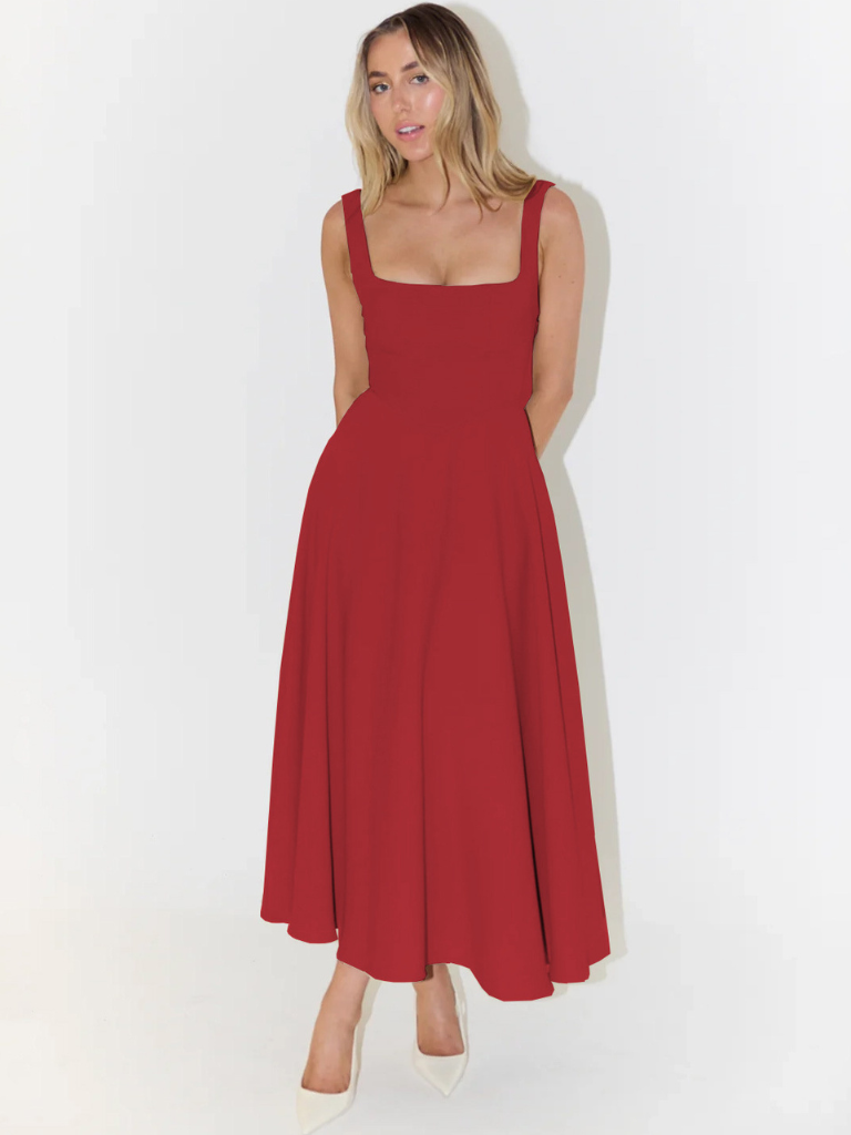 Lucinda™ | Kleid in purpurroter Eleganz