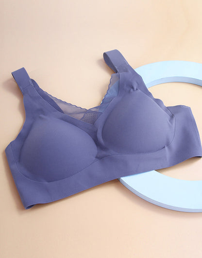LOSHA Laser-Cut Superweicher BH mit breiten Trägern – Grau
