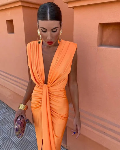Crocetta™ | Elegantes Kleid mit Ausschnitt