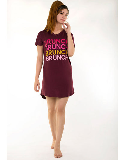 Brunch Schlafshirt – Fig