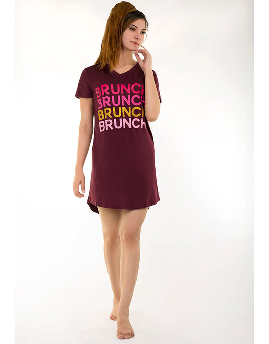 Brunch Schlafshirt – Fig