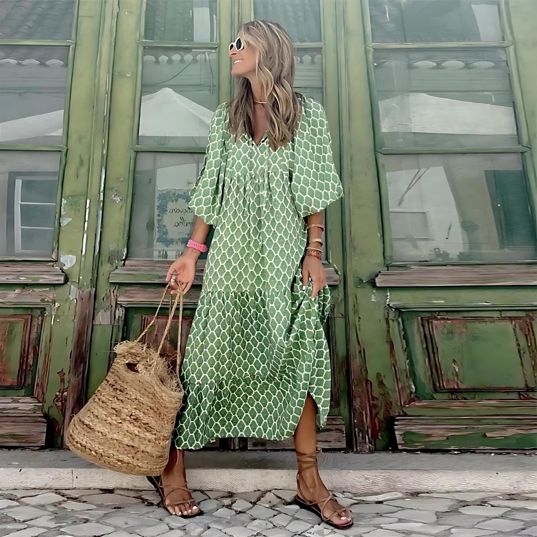 Natalie™ | Frisches Blumen-Saison Kleid