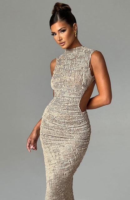 Soraya™ | Asymmetrisches Midikleid mit Struktur