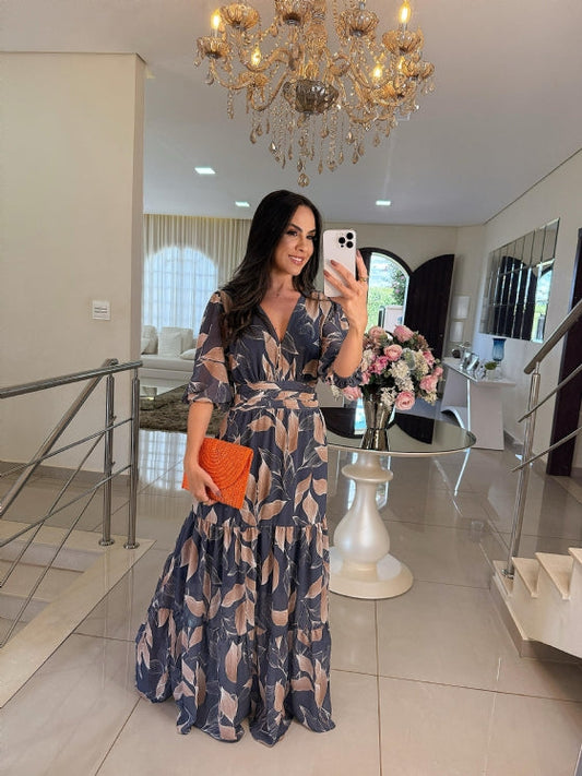 Elodie™ | Kleid Mit Gestreifter Eleganz