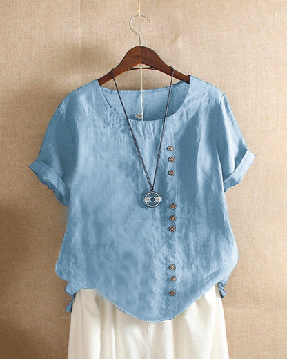 Noelle™ | Lässige Schlichte Bluse