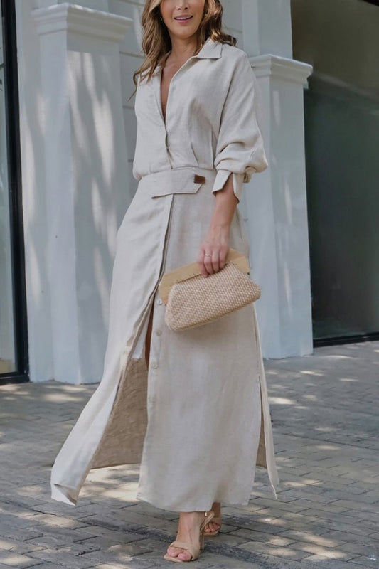 Wiola™ | Fließendes langes Kleid