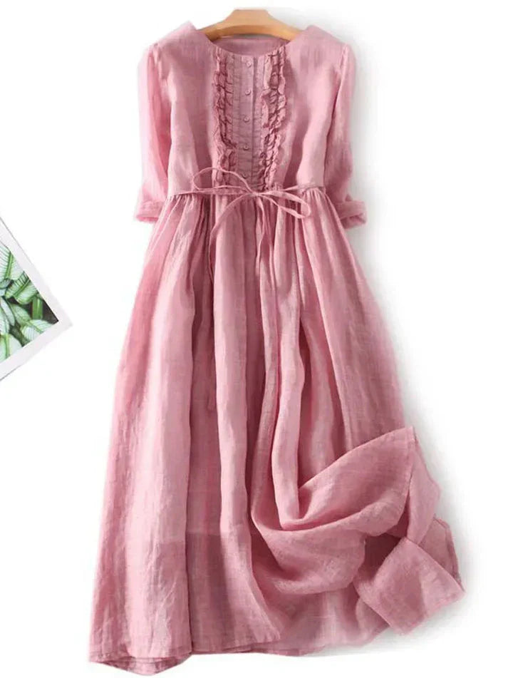 Sadie™ | Zeitloses Leinen-Sommerkleid