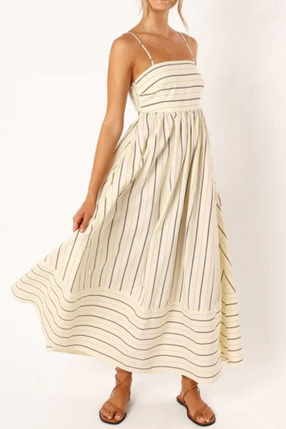 Valli™ | Schulterfreies Maxikleid mit Blumenmuster